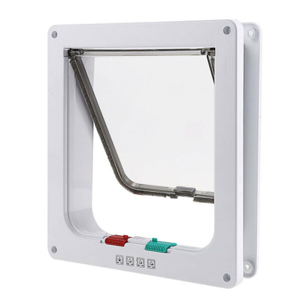 4 Way Lockable Pet Door Security Flap Door ABS Plastic - Image 4