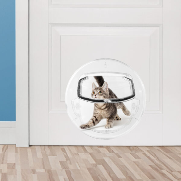 Round Pet Door For Cats Small Dogs Cat Door Flap Door For Screen Glass - Image 8