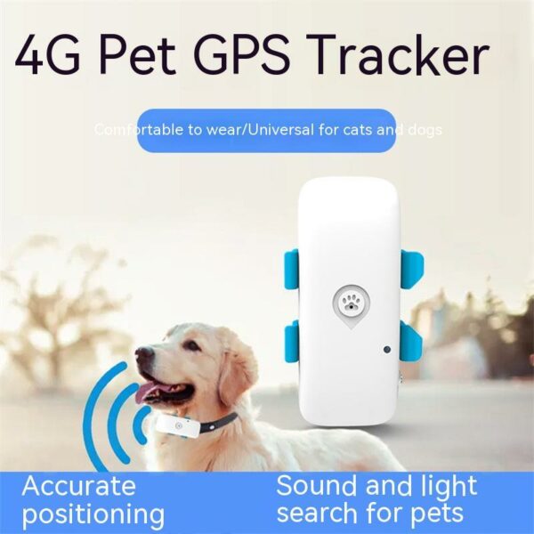 4G Pet Locator (GPS) Waterproof Collar Remote Positioning Tracker