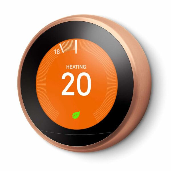 Google Nest Learning Thermostat 3rd Generation, Copper - Smart Thermostat - Image 2