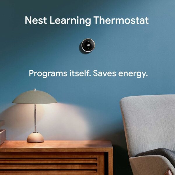 Google Nest Learning Thermostat 3rd Generation, Copper - Smart Thermostat - Image 3