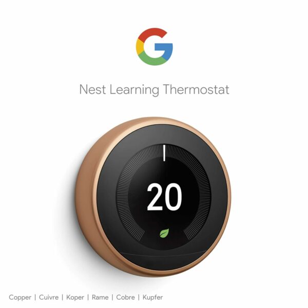 Google Nest Learning Thermostat 3rd Generation, Copper - Smart Thermostat - Image 6