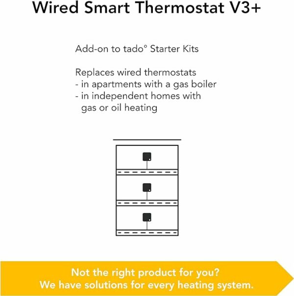 tado° Wired Smart Thermostat - WiFi Add-On Thermostat For Multizone Control - Image 3
